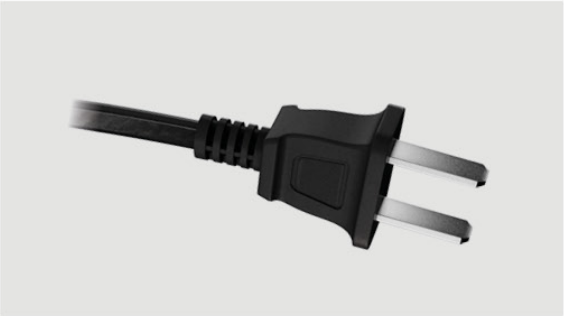 插頭中國 CCC 認證 ZT-201 單相兩極不可拆線插頭 